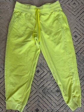 lululemon athletica Neon Yellow Drawstring Joggers